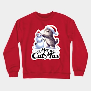 Merry Cat-Mas Crewneck Sweatshirt